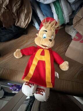 1993 Vintage Alvin and the Chipmunks Plush Hand Puppet